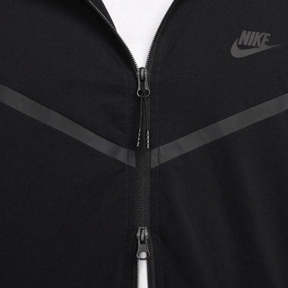 Nike Tech Woven Full Zip Men's Hooded Jacket Black Sz L Large MRSP $130 - Picture 3 of 9
